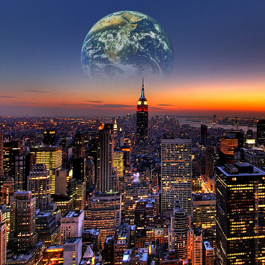 Aarde gezien vanaf de aarde