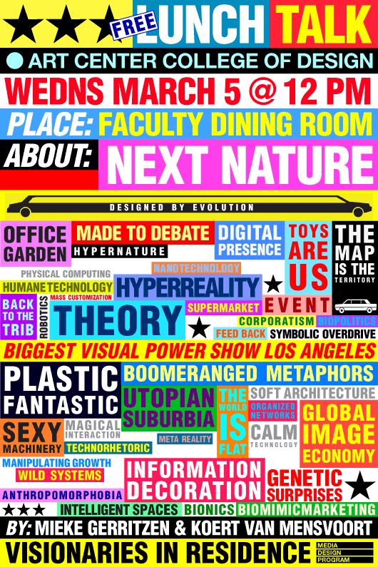 Art Center College of Design lunch lecture Next Nature
