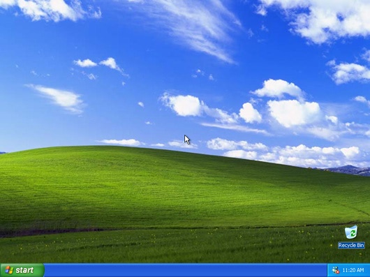 windows xp screen