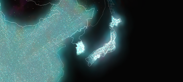 North Korea export: pitch black. South Korea: extremely diversified.