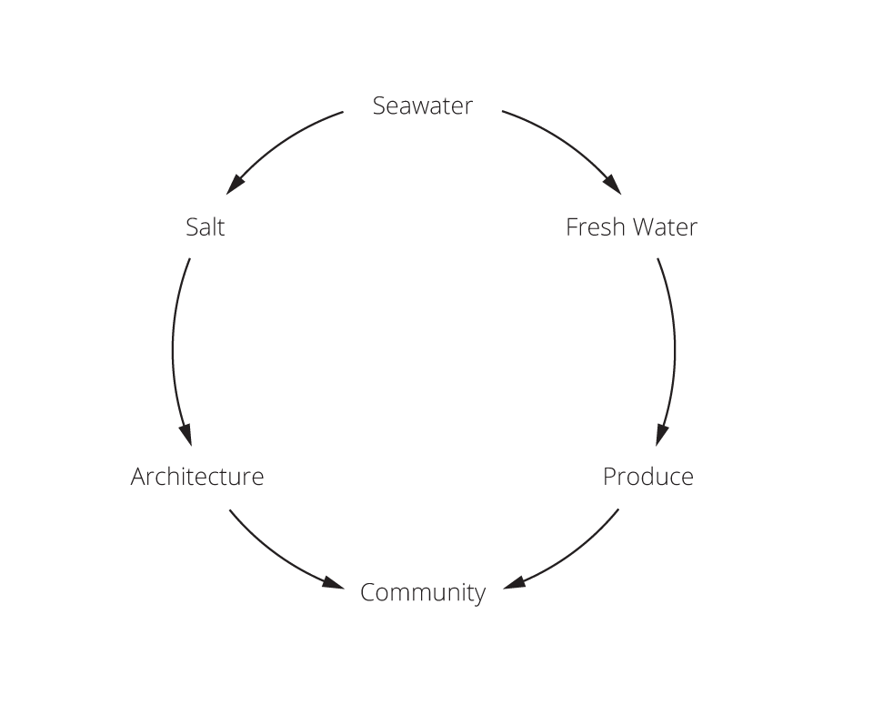 ecosystem scheme from seawater