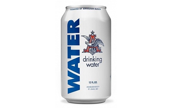 Budweiser Cans Water for Storm Victims