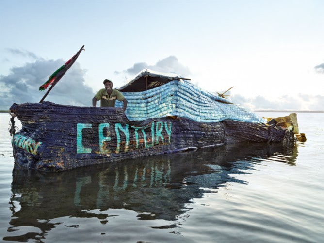 Building a Boat with Marine Plastic Trash