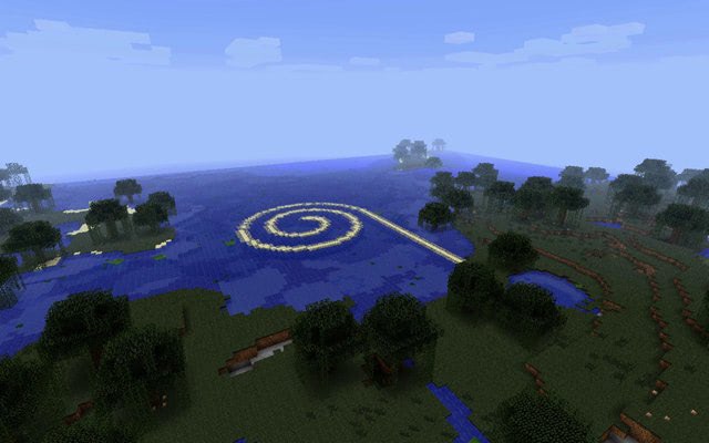 Land Art in Minecraft