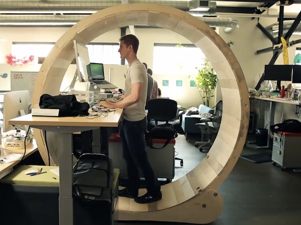 The Human Hamster Wheel Desk