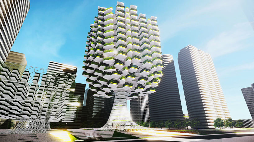 Vertical Farms Growing In Giant Trees