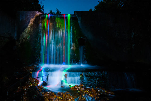 Neon Waterfalls