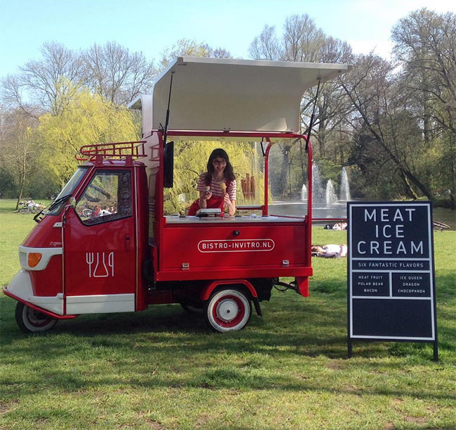 Look for The Bistro In Vitro Ice Cream Cart