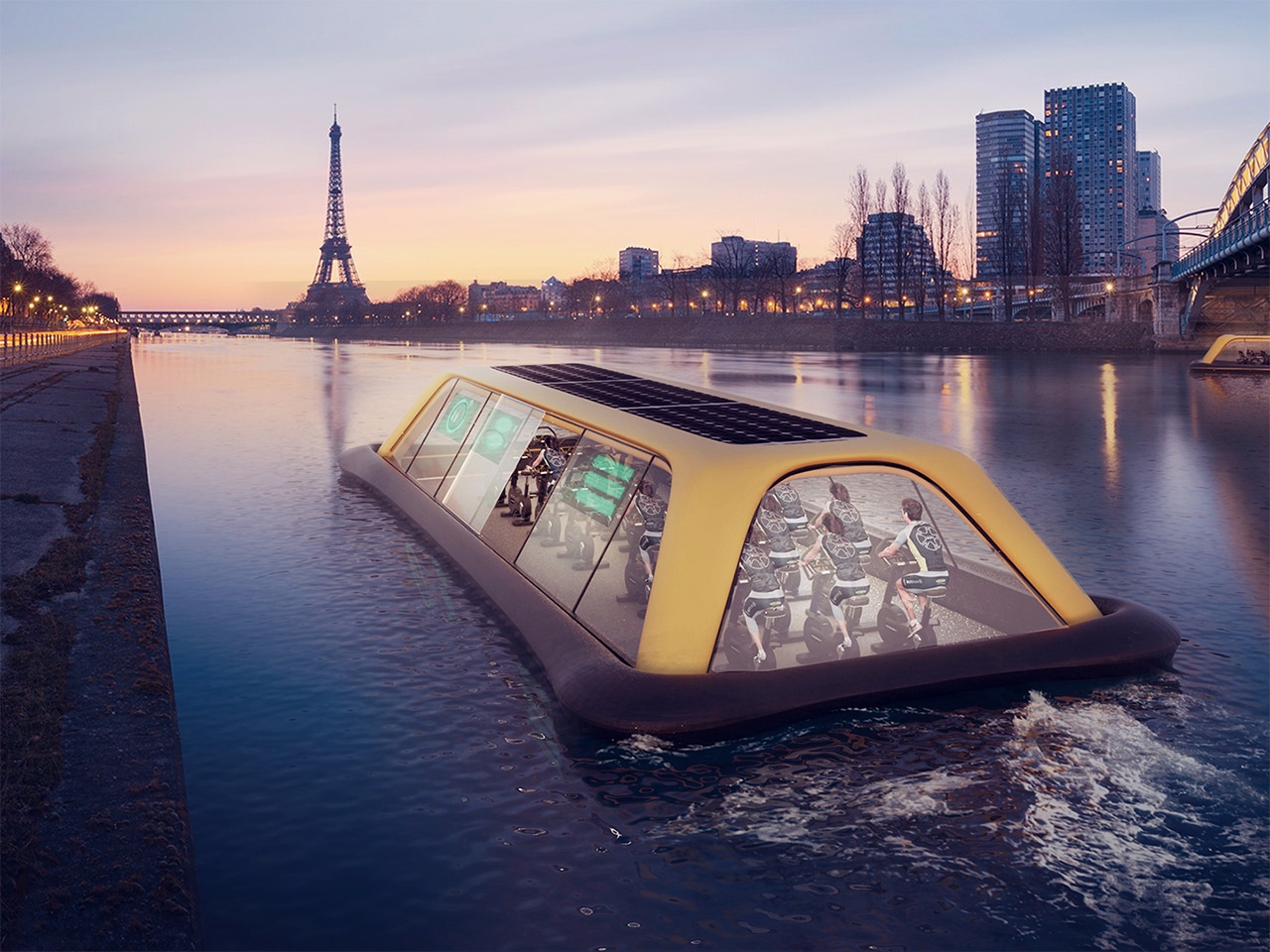 A Floating Gym in Paris