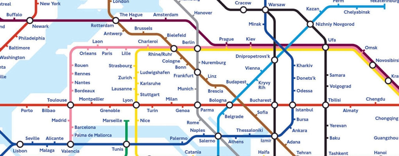 The Global Subway Map of the Future | Next Nature