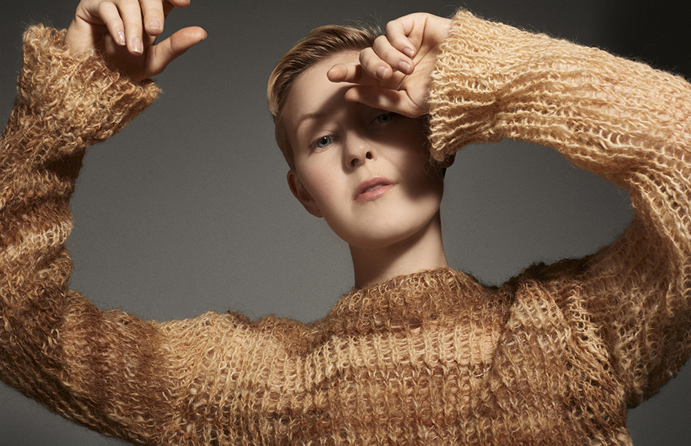 Knitting sweaters from human hair