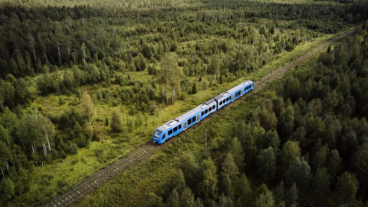 All aboard the world's first hydrogen passenger train!